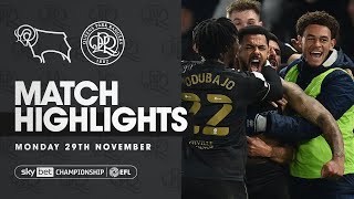 Highlights  Derby County 1 QPR 2 [upl. by Mcclees]