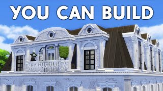 Sims 4 Tutorial Step by Step for Beginners  MANSARD ROOF [upl. by Karyl]