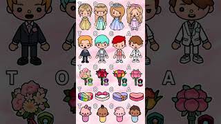 TOCA marriage look choose your favourite 💖💍tocaboca tocalifeworld shorts [upl. by Marx]