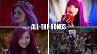 Disney Descendants 123 All the Songs Compilation [upl. by Aiek]