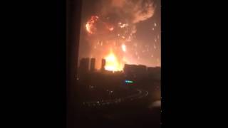 Large explosion in China Tianjin City [upl. by Mccullough731]