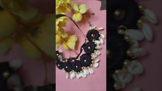 DIY cowrie shells necklace 😍🔥♥️  navratrispecial diycrafts artistcreator ytviral [upl. by Lucine]