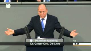 Gregor Gysi DIE LINKE »Unter Kohl war die Marktwirtschaft noch sozialer als heute« [upl. by Ermengarde704]