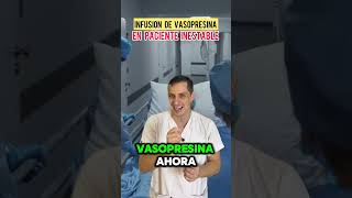 Infusión de VASOPRESINA en paciente inestable 💉 shorts gescons [upl. by Lrak]