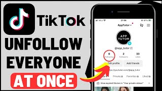 How To Unfollow Everyone On TikTok NEW WAY 2023 [upl. by Assirehc]