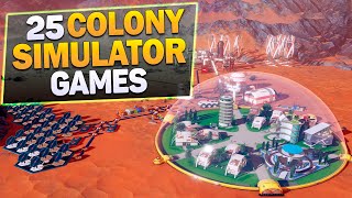 25 Best Colony Simulator Games on PC [upl. by Dowdell]