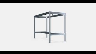 IDÅSEN Underframe for table top 2  AR  WebAR [upl. by Dearborn]