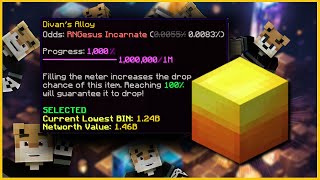 100 NUCLEUS RUNS Post Mining Update  Hypixel Skyblock [upl. by Anelleh]