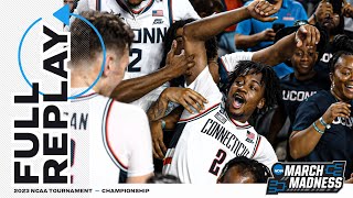 UConn vs San Diego State 2023 NCAA mens national championship  FULL REPLAY [upl. by Susejedairam556]