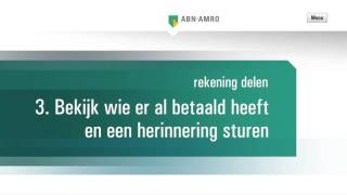 Rekening delen met Mobiel Bankieren van ABN AMRO [upl. by Assila]