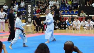 6th World Cup KWF Kumite Masamichi Otsuka Round 1 [upl. by Kcireddor]