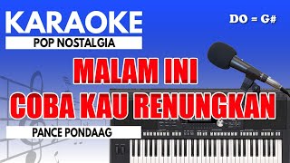 Karaoke  Disaat Kau Harus Memilih  Pance Pondaag  Nada Pria [upl. by Tomasine]