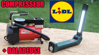 LIDL compresseur dair ultimate speed UMK 10 C2  Baladeuse rechargeable PARKSIDE PAL 2200 A3 [upl. by Pat758]