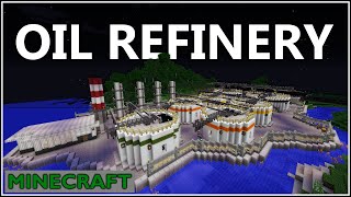 Building A Working Oil Refinery  Minecraft  City Server 93 [upl. by Narej231]