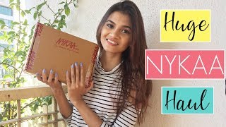 HUGE NYKAA SALE HAUL  AFFORDABLE MAKEUP amp SKINCARE HAUL  UNDER 500  Shreeja Bagwe [upl. by Enaelem]