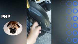 DIY Honda ADV 160 Tire Hugger [upl. by Sissy]