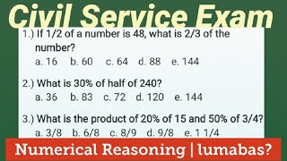 CSE Numerical Reasoning PERCENTAGE dating lumabas part1 [upl. by Kosse740]