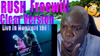 Clear Version RUSH reaction  Freewill  Live In Montreal 1981 2021 HD Remaster [upl. by Bena]