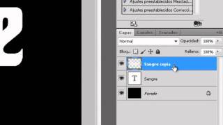 Tutorial Photoshop Como hacer efecto sangre en un texto  texto con sangre [upl. by Eiramana]