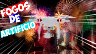 Coletânea de queima de fogos de artifício em Curitiba por drone Phantom 3 Reveillon 2021 [upl. by Phia]