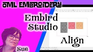 EMBIRD STUDIO embroidery softwareHow to align in embird tutorials [upl. by Enaamuj]