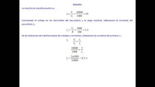 Ejercicio Resuelto 1  Transformadores Monofasicos y Trifasicos [upl. by Loredo]