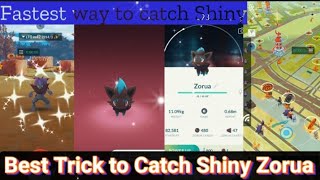 How to catch Shiny Zorua in Pokémon go pgsharp spoof tipsandtricks [upl. by Ayiak]