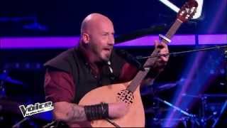 The Voice Season 2 2013 France  Luc Arbogast Cancion Sefaradi  Translation in description [upl. by Irrep198]