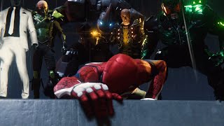 SpiderMan PS4  Spiderman vs Sinister 6 Bosses Epic Cutscene Marvels Spiderman Game 2018 PS4 Pro [upl. by Babby]