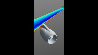 Pressure over an aircraft wing animated turntable [upl. by Bettina]