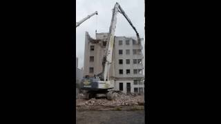 Caterpillar 365B UHD high reach demolition excavator  ProdemoOccamat EPC Groupe [upl. by Atinahc136]