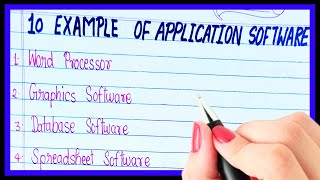 10 Example of application softwareapplication software examplewhat is application software [upl. by Neetsirk121]