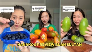 TIKTOK NANAKOOT MAKAN BUAH ANEH ‼️ MANGGA PISANG LEBIH ENAK⁉️ [upl. by Wadleigh]