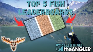 Top 5 Fish Leaderboards the Angler [upl. by Clardy154]