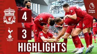 HIGHLIGHTS Liverpool 43 Tottenham Hotspur  Dramatic Jota winner [upl. by Bailie597]