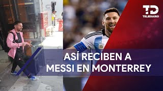 Así reciben los regios a Lionel Messi para juego Rayados vs Inter Miami [upl. by Lenneuq]