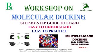 Workshop on Molecular docking  Multiple ligand docking and Online docking  Series5 [upl. by Teerprah]