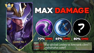 CLINT ABUSE NEW MAX DAMAGE BUILD AND EMBLEM💀  true damage abuse must try   MLBB [upl. by Barbour308]