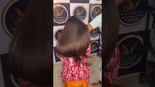 Hair smoothing shortvideo highlookbridalhairlook reelsinstagram hair hairtransformation [upl. by Qerat]