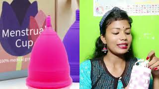 ১ম বার কিভাবে মাসিক কাপ ঢোকালাম  How to use menstrual cup How to insert a menstrual cup [upl. by Ybrad905]