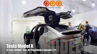 Tesla Model X 2016  le tour très très complet du propriétaire  Essai 12 [upl. by Ittam]