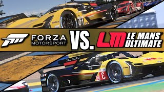 Prototypes in Forza Motorsport and Le Mans Ultimate Compared  Driving Handling Sound and Graphics [upl. by Margaretha]