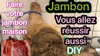 Recette jambon cru sec 2 partie Jambon à lancienn artisanal [upl. by Ennaeel]