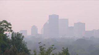 Residents react to the air quality [upl. by Macintosh985]