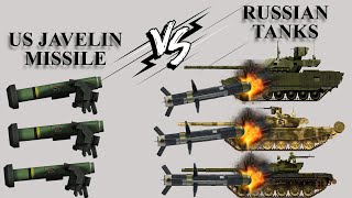 US Javelin missile vs Russian Tanks [upl. by Koorb]