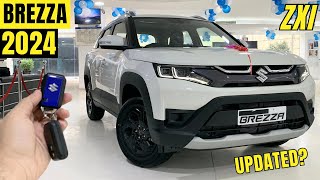 2024 NEW Maruti Suzuki Brezza🔥ZXI Variant with NEW OnRoad Price🔥Detailed Walkaround [upl. by Pelson]