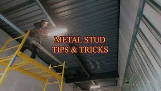 Metal Stud Framing Tips amp Tricks [upl. by Killy655]