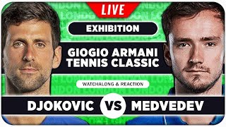 DJOKOVIC vs MEDVEDEV • Exhibition 2024 • LIVE Tennis Watchalong Stream [upl. by Aslam]