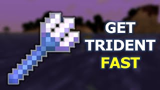 GET TRIDENT FAST in Minecraft 121 No Trident Farm  How to Get Trident in Minecraft [upl. by Acyre]