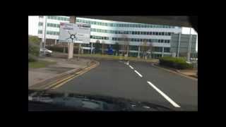 DRIVING AROUND THE TERMINALS AT MANCHESTER AIRPORT MANCHESTER 2013 [upl. by Zaneski]